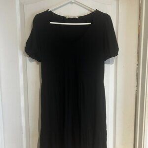 Dex Black Tiered Short Sleeve Dress – Size Small